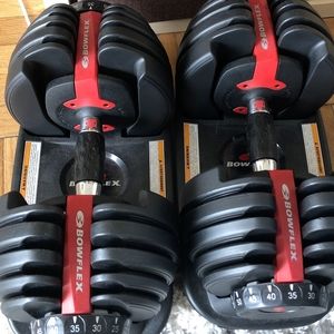Bowflex dumbells set